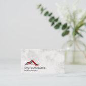 Homes-pictogram | Executive Marble Visitekaartje (Staand voorkant)