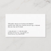 Homes-pictogram | Executive Marble Visitekaartje (Achterkant)