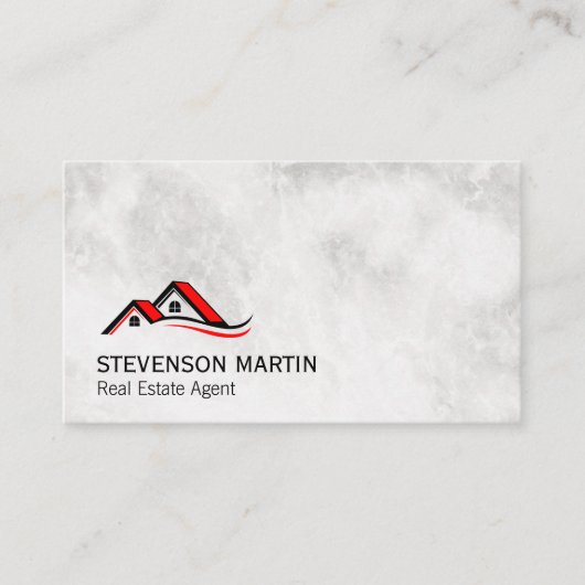 Homes-pictogram | Executive Marble Visitekaartje (Voorkant)