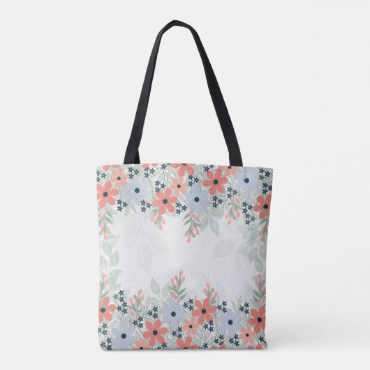 Homeschoing mam Floral Tote Bag (Achterkant)
