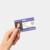 Homeschoing School ID Paars Badge (Handheld)