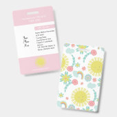 Homeschoing Unschool Private Student Sun Badge (Voor- en achterkant)