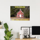 Homescholing Schoolhouse poster (Thuiskantoor)