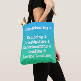 Homescholing Words Canvas tas