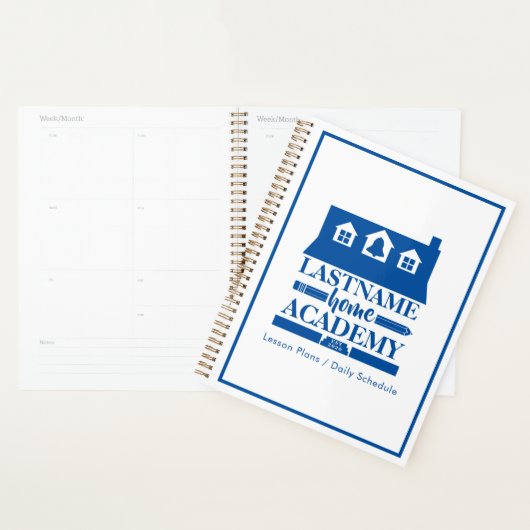 Homeschool Academy Blue House Lesson Plans Planner (Display)