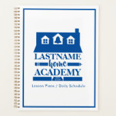 Homeschool Academy Blue House Lesson Plans Planner (Voorkant)