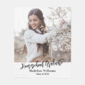 Homeschool Afstuderen Afstuderen Foto Fleece Deken (Voorkant)