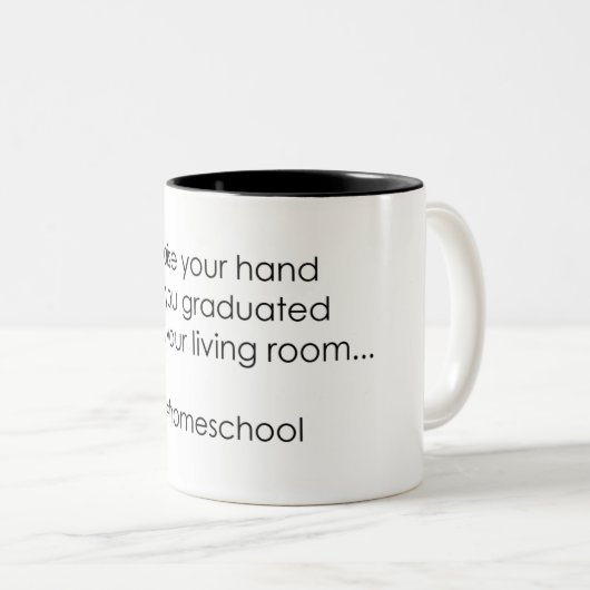 Homeschool Afstuderen Mok (Voorkant rechts)