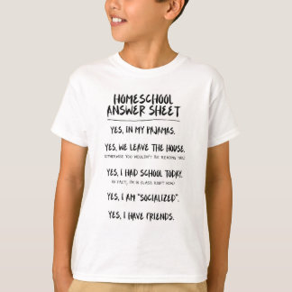 Homeschool Antwoordblad 2 T-shirt