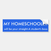 Homeschool Boss Bumpersticker (Voorkant)