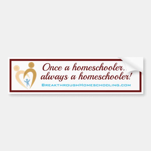 Homeschool Bumpersticker (Voorkant)