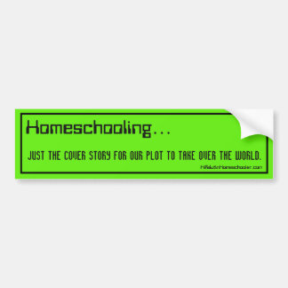 Homeschool Bumpersticker - Overnemen van de wereld