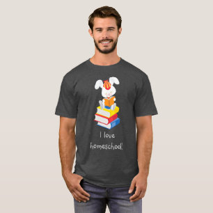 Homeschool Bunny Gray T-shirt