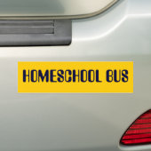 HOMESCHOOL BUS-bumpersticker Bumpersticker (Op auto)