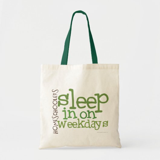 Homeschool canvas tas: Slaap in Tote Bag (Voorkant)