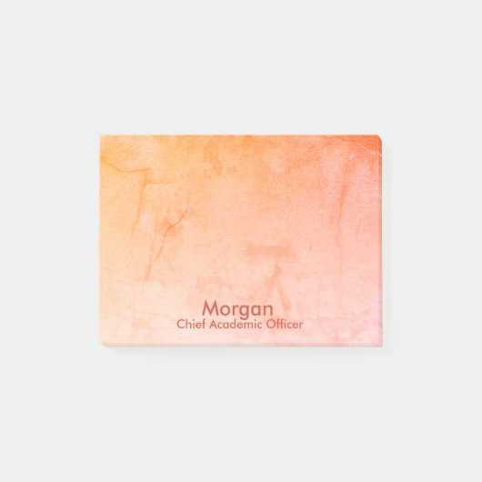 Homeschool Chief Academic Officer Sinaasappel Post-it® Notes (Voorkant)