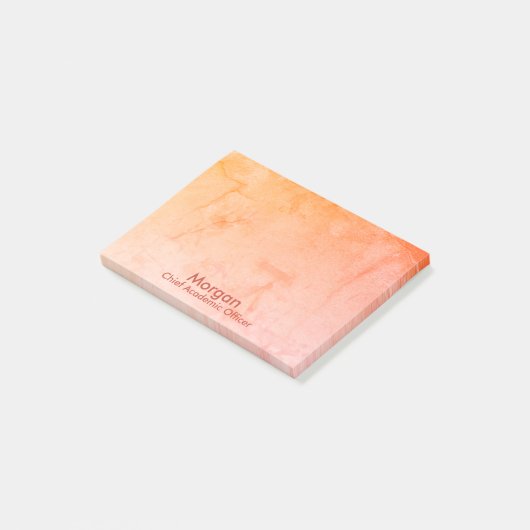 Homeschool Chief Academic Officer Sinaasappel Post-it® Notes (Schuin)