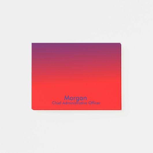 HomeSchool Chief Administrative Officer Red Blue Post-it® Notes (Voorkant)