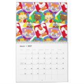 Homeschool Co op schoolbord op rode achtergrond Kalender (Mar 2027)