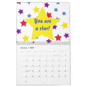 Homeschool Co op schoolbord op rode achtergrond Kalender (Jan 2027)