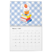 Homeschool Co op schoolbord op rode achtergrond Kalender (Feb 2027)