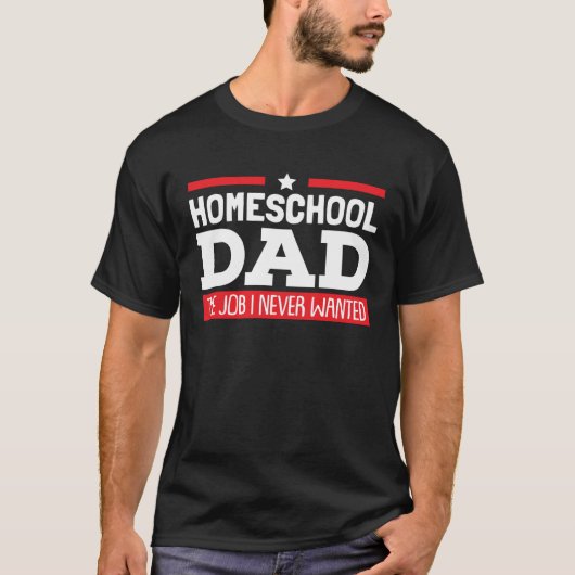 Homeschool Dad Funny 100 Days of School Kids Boys  T-shirt (Voorkant)