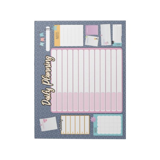 HOMESCHOOL DAGELIJKSE PLANNER-notebookblocnote Notitieblok (Linkerzijde)