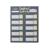 HOMESCHOOL DASHBOARD TRACKER 2 NOTEPAD NOTITIEBLOK (Linkerzijde)