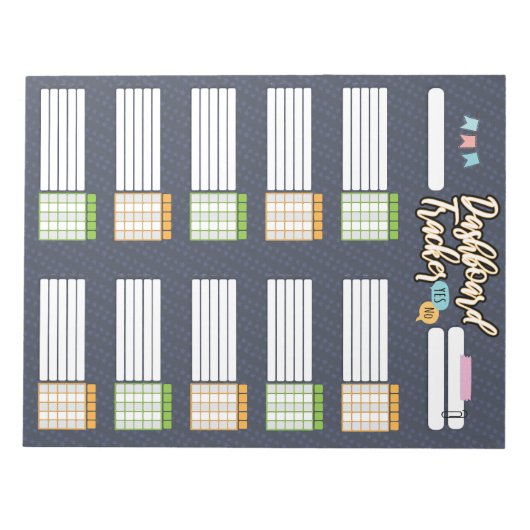 HOMESCHOOL DASHBOARD TRACKER 2 NOTEPAD NOTITIEBLOK (Voorkant)