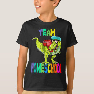 Homeschool Dinosaur T Rex terug naar school T-shirt