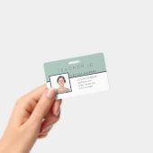 Homeschool Docent ID Badge Elegant Bloemen (Handheld)