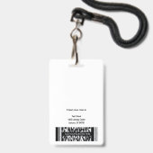 Homeschool docenten ID-badge Badge (Achterkant met lanyard)