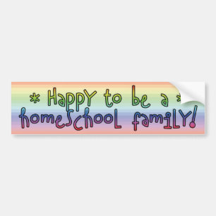 Homeschool familie bumpersticker
