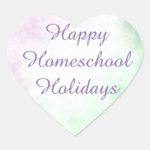 Homeschool Feestdagen Heart Hart Sticker