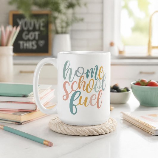 Homeschool Fuel Funny Homeschoolers Coffee Mok