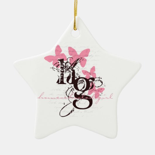 Homeschool Girl Keramisch Ornament (Voorkant)