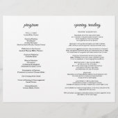 Homeschool Graduation Program Folded Pamphlet Flyer (Achterkant)