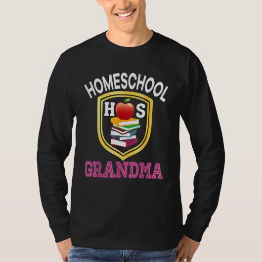 Homeschool Grandma Back To School Mom Dad Kid Stud T-shirt (Voorkant)