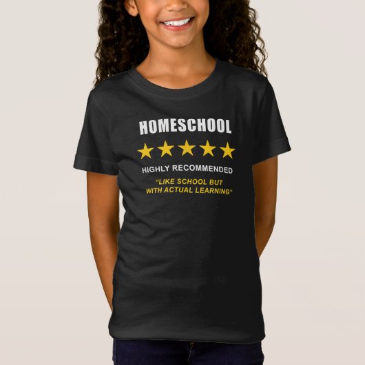 HomeSchool - High Aanbevolen: Grappig sarcastisch T-shirt (Voorkant)