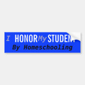 Homeschool Honor Student Bumpersticker (Voorkant)