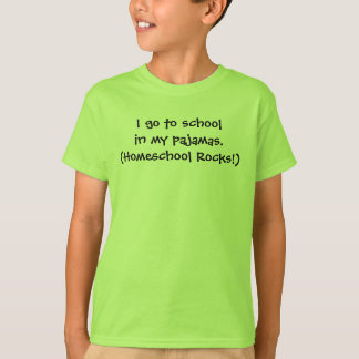 Homeschool in pyjama's t-shirt