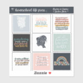 Homeschool Inspirerende Citaten Blokken Sticker Bl (Vel)