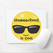 Homeschool is Cool Smiley Face Zonnebril  Muismat (Met muis)