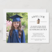 Homeschool Kindergarten Afstuderen met Bunny Kaart (Voorkant)