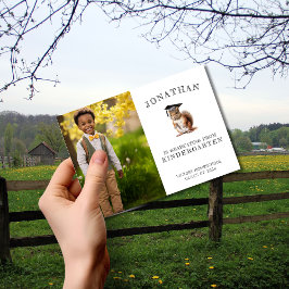 Homeschool Kindergarten Afstuderen met Eekhoorn Aankondiging