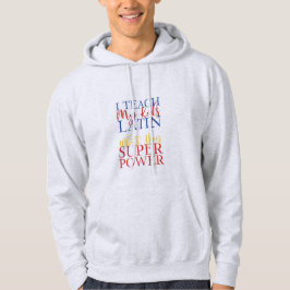  Homeschool Latin Superhero Hoodie