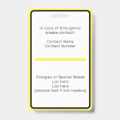 Homeschool Leerling ID Badge (Achterkant)