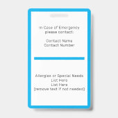 Homeschool Leerling ID Badge (Achterkant)