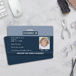 Homeschool Leerling ID Badge Blauw