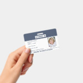 Homeschool Leerling ID Badge Blauw Wit (Handheld)